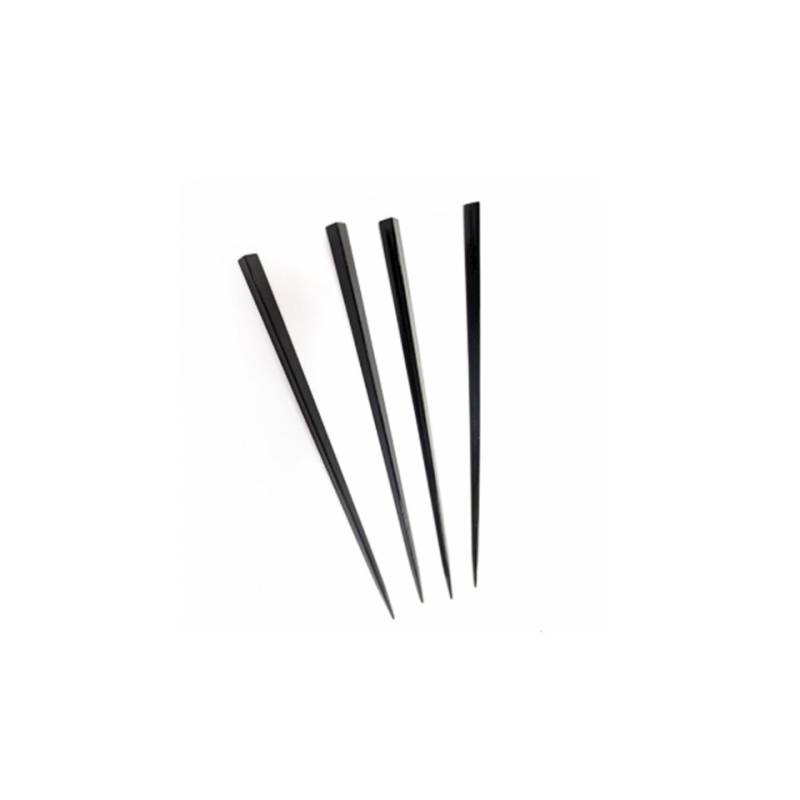 Black plastic skewers cm 21