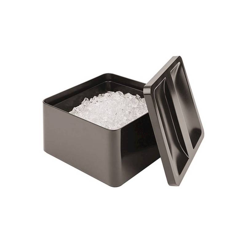 Square ice chest with black plastic lid lt 5.4