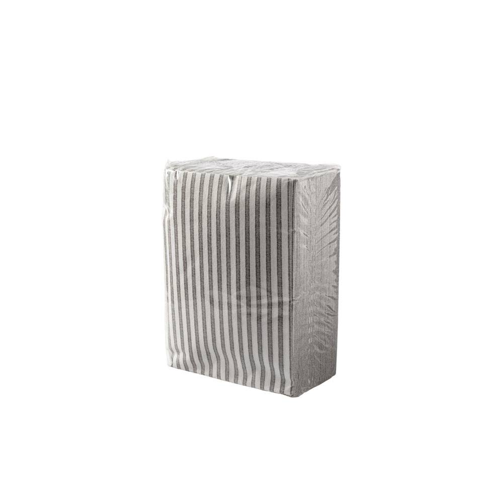 Capri white and gray cellulose napkin 30x40 cm