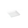 Cubik saucer in white cellulose fiber cm 13x13