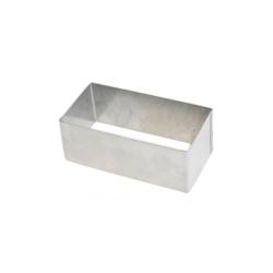 Stampo rettangolare in acciaio inox cm 10x5x4