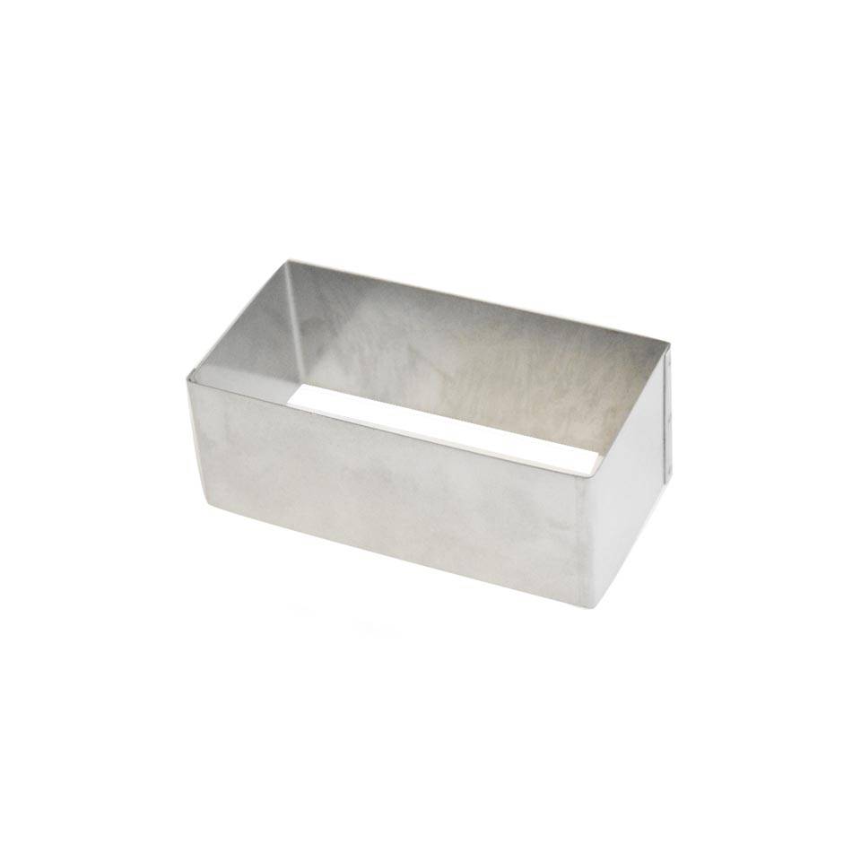 Rectangular stainless steel mould 3.93x1.97x1.57 inch