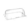 Hendi gastronorm 1/1 transparent polycarbonate rectangular roll top dome