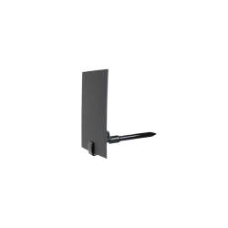 Porte-étiquette en plastique noir, poinçons 5 cm