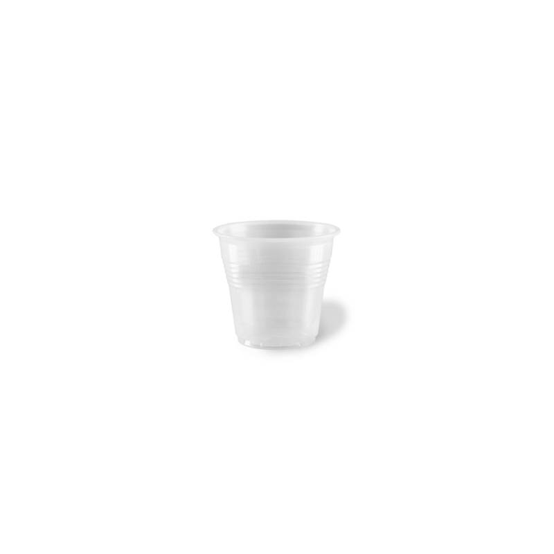 Transparent plastic disposable coffee cup cl 8