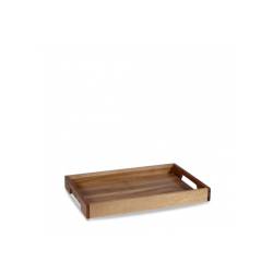Buffetscape Churchill rectangular box in brown acacia wood 39.7x25.8 cm