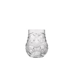 Tiki Mug Split with 2 decorations in transparent glass cl 47