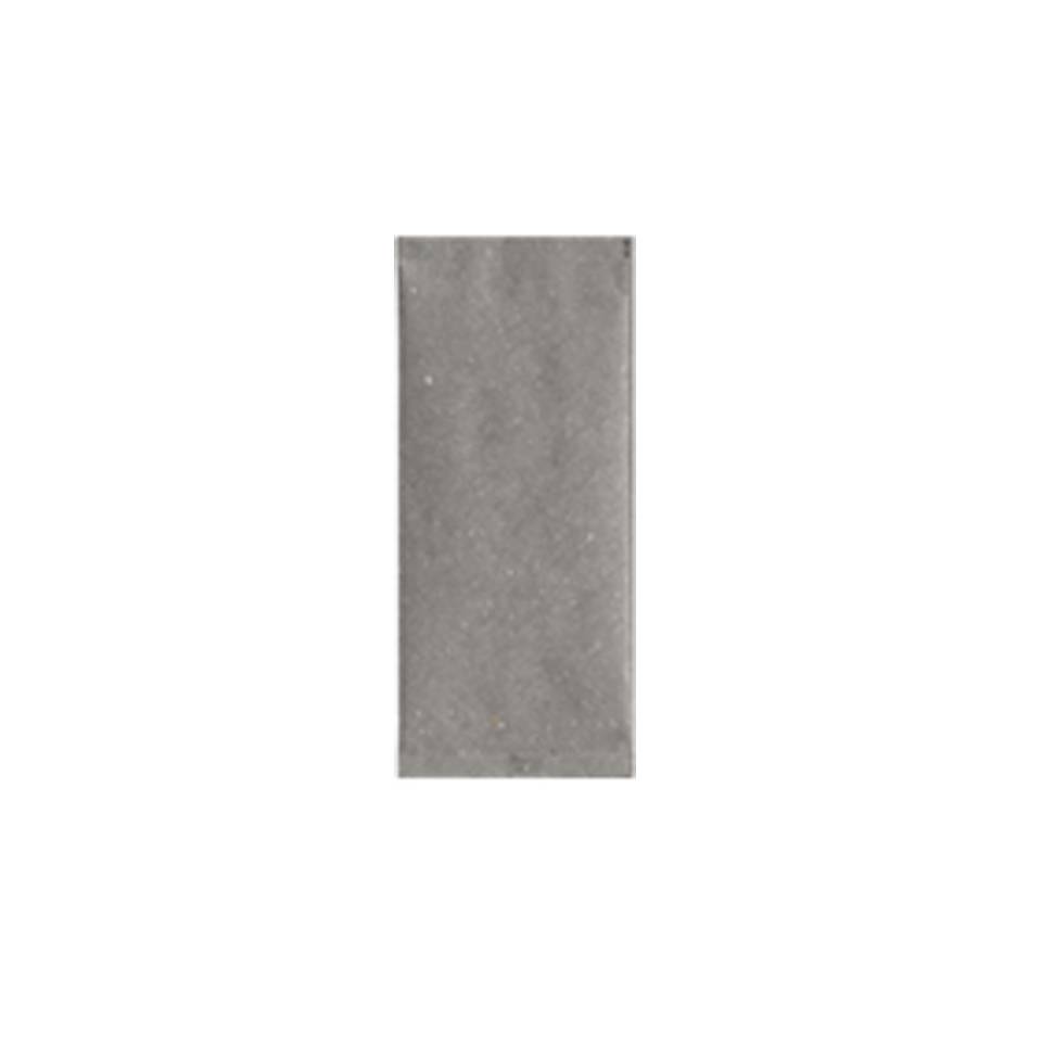 Fashion grey paper cutlery bag with napkin 9.45x4.33 inch