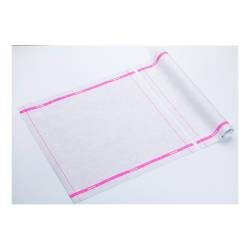 Tovagliolo Roll-Drap in microfibra con bordo rosa cm 40x40