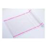 Roll-Drap microfiber napkin with pink border cm 40x40