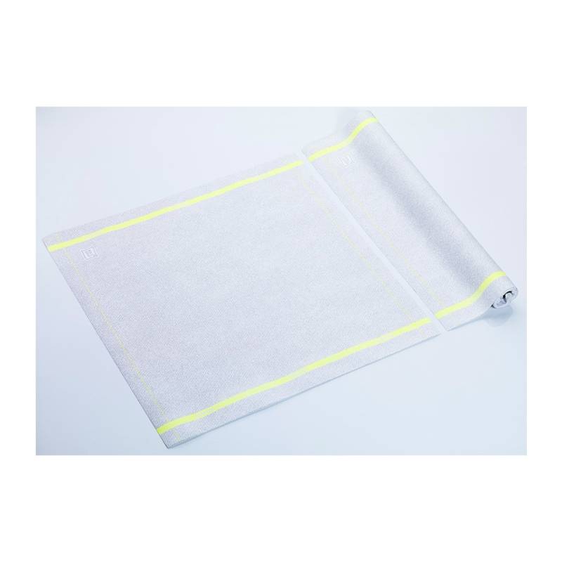 Serviette en microfibre Roll-Drap avec bord jaune 40x40 cm