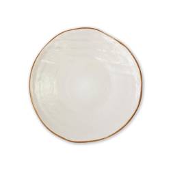 Mediterraneo Novità Home Keramik Essteller weiß cm 27,5