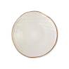 Mediterranean ceramic flat plate white cm 27.5