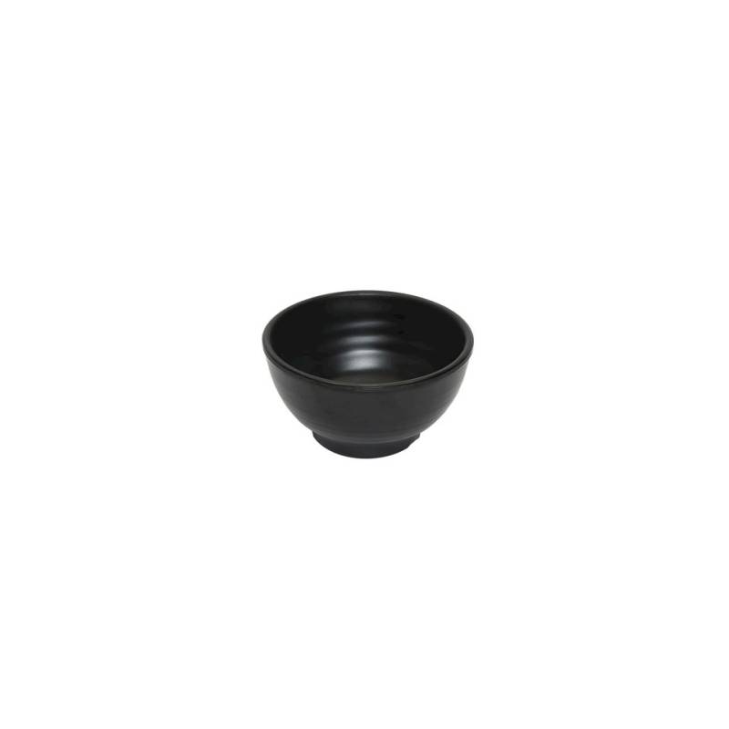 Black melamine round cup 4.52x2.36 inch