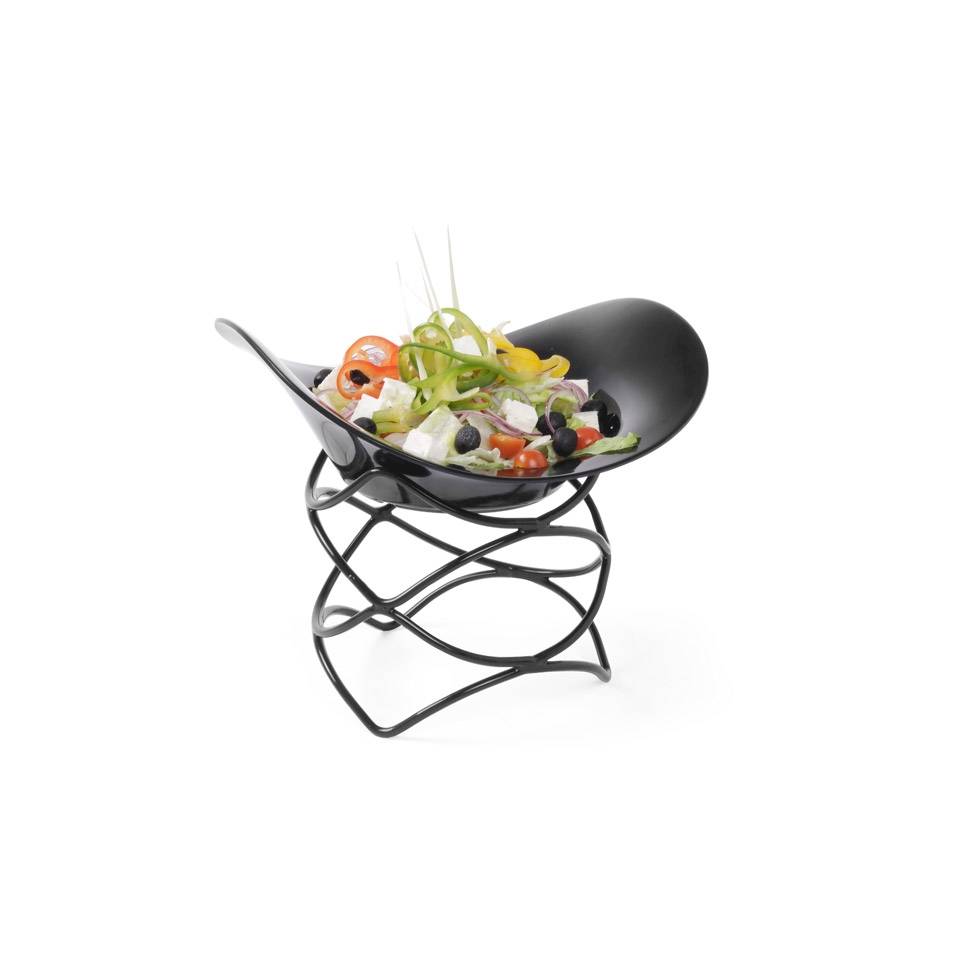 Hendi abstract round buffet riser in steel and black non-slip rubber cm 20x20