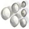 Set di stampi a foglia festonati in acciaio inox misure assortite