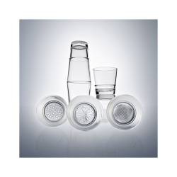 Bicchiere dof impilabile Mosaico Vidivi in vetro trasparente cl 30