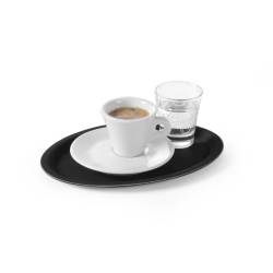 Hendi oval non-slip black fiberglass tray 23x16 cm