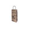 Bacchus bag for bottles made of decorated paper cm 18x10x39