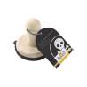 Keksstempel aus Silikon mit schwarzem Totenkopf 7 cm