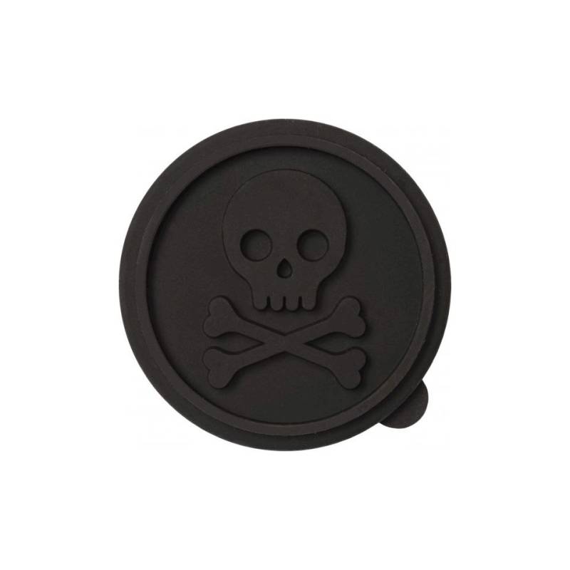 Silicone black skull cookie stamp cm 7