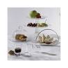 Full Moon Vidivi plate in transparent glass cm 15