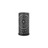 Billy Duni steel and black plastic candle holder 6.5x14 cm