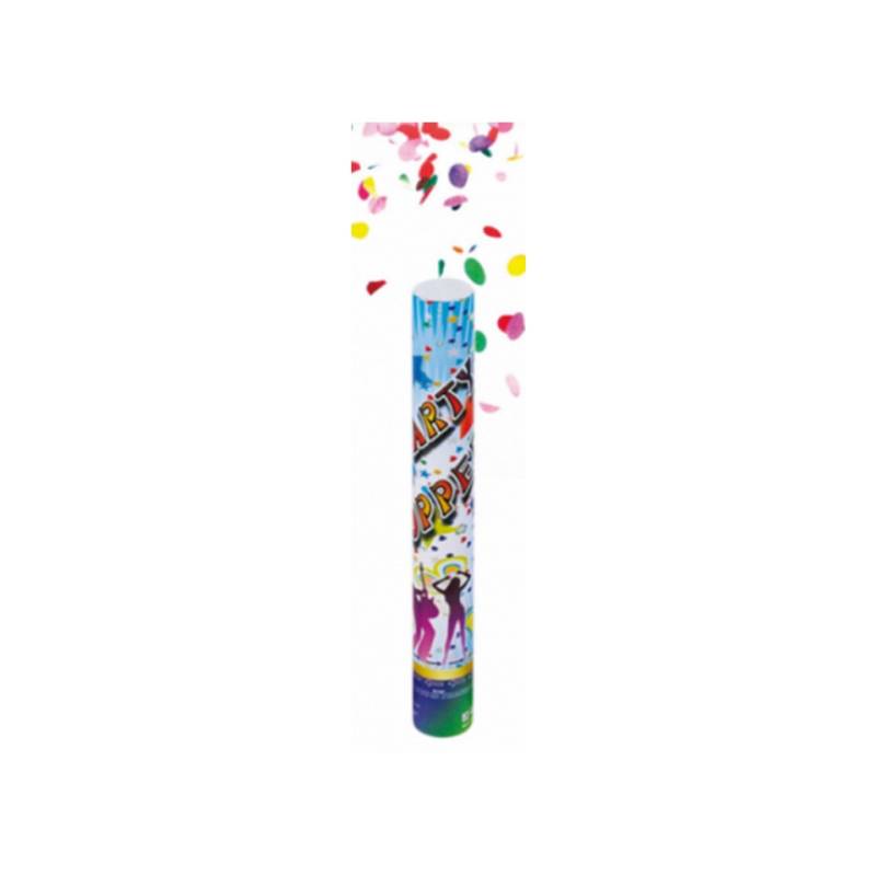 Tubo sparacoriandoli Party Popper in colori assortiti cm 40