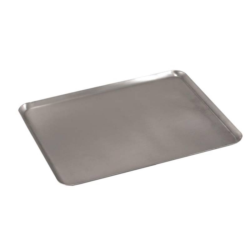 Rectangular stainless steel tray 12.20x9.45 inch