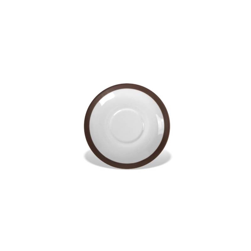 Coffee&Co braun Porzellan Cappuccino Tasse Teller 14,5 cm