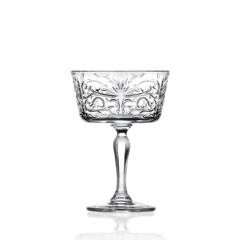 RCR Tattoo Champagne Cup in decorated glass cl 26.8
