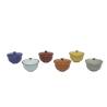 Mediterranean colored ceramic cheese bowl cm 7x12.5