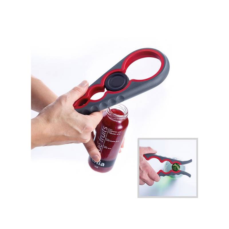 Moby Dick plastic and red and gray rubber opener cm 23