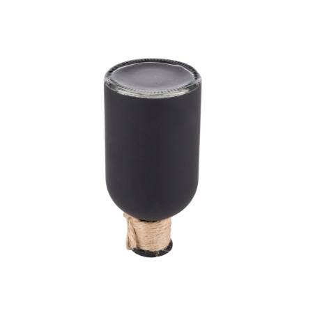 Schwarzes Glas Tafel Flasche 13,5 cm