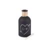 Black glass chalkboard bottle cm 13.5