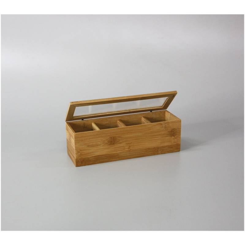 Bamboo 4 compartment bag holder cm 26x8x8