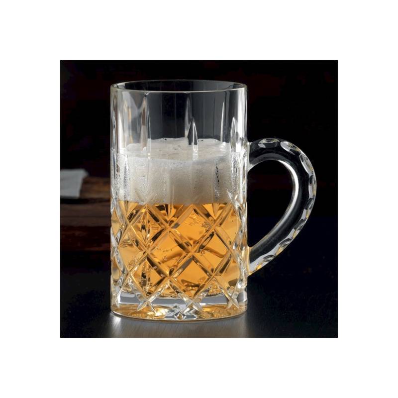 Bicchiere mug Noblesse in vetro decorato cl 25