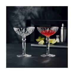 Coppa cocktail Noblesse in vetro decorato cl 18