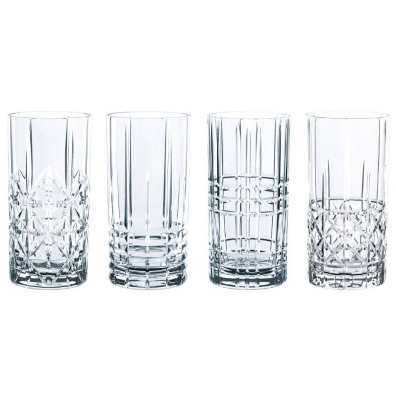 Highland glassware set assorted decorations cl 44.5