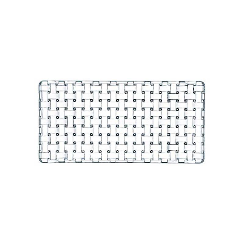 Vassoio rettangolare Bossa Nova in vetro cm 28x14