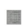 Square Smoke square tray in gray glass 28x28 cm
