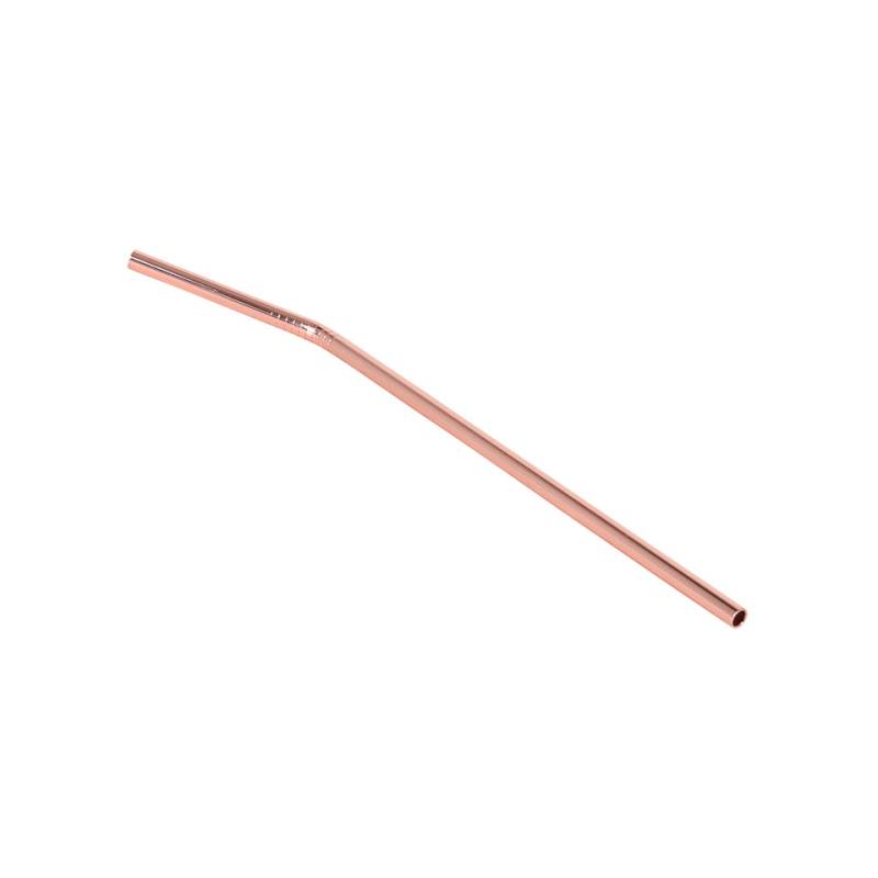 Folded copper-plated steel straw cm 23