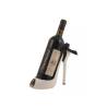 Scarpetta glass holder in white wood with black profile cm 19x8