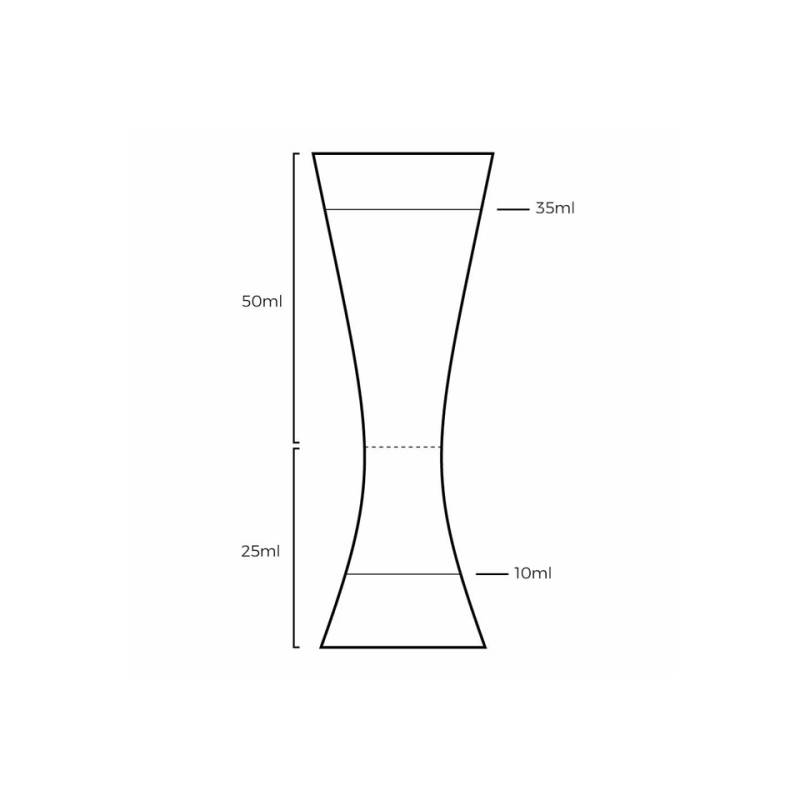 Jigger Tiki Aero Urban Bar steel inoc cl 2.5-5