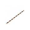 Biodegradable straws with spiral decoration in black and brown paper cm 20x0.6