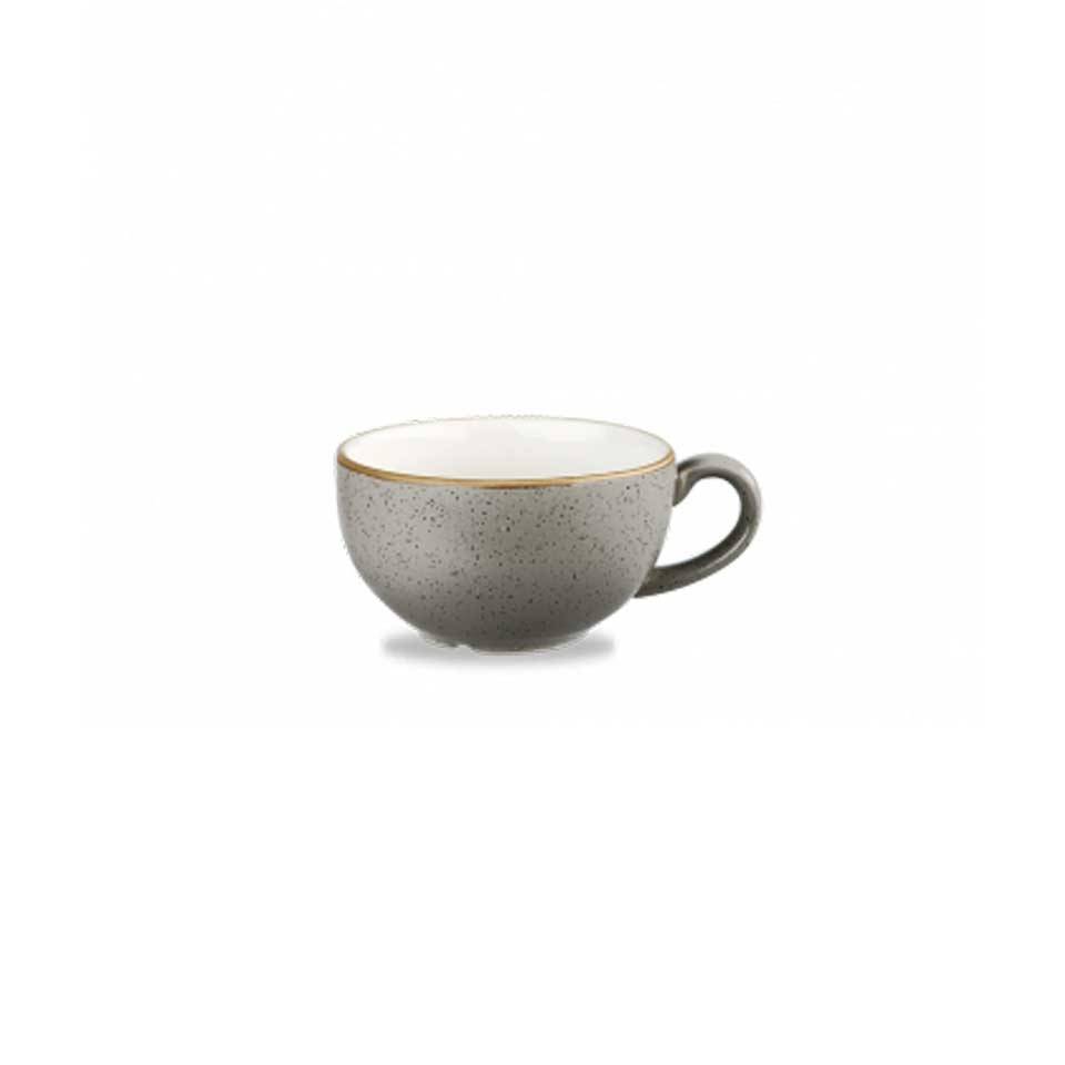 Stonecast Churchill gray vitrified ceramic cappuccino cup cl 34