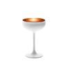 Olympic Stolzle champagne cup in two-tone white and bronze glass cl 23