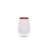Vaso de agua Olympic Stolzle bicolor blanco y bronce cl 46.5