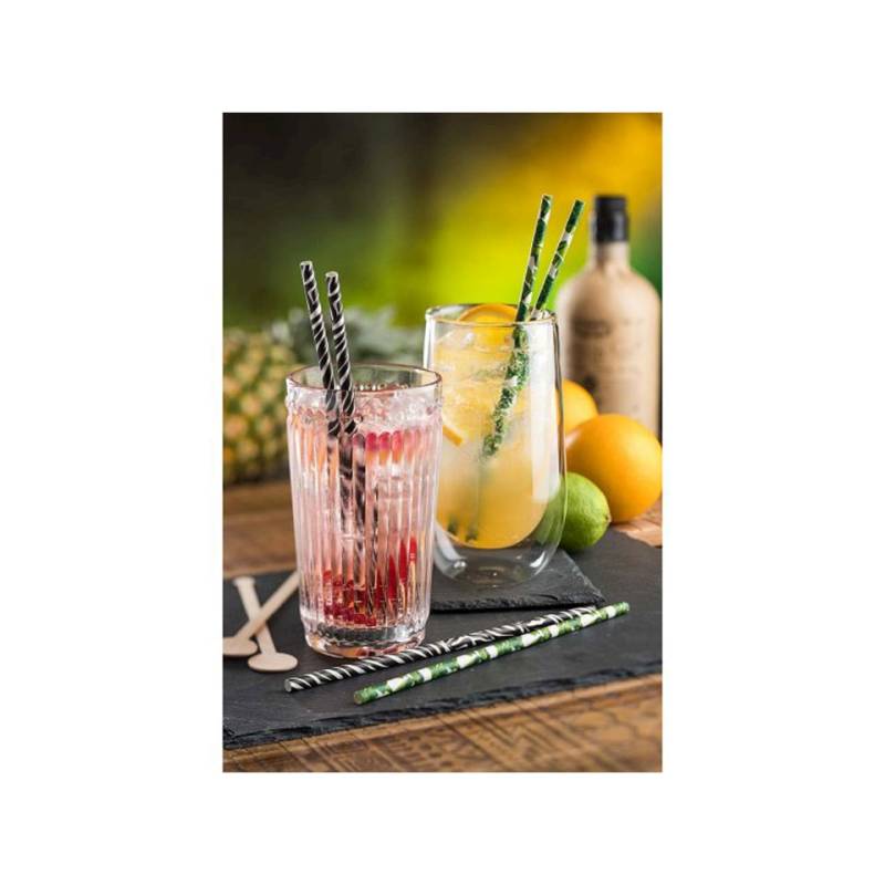 Tropical paper biodegradable straws cm 20x0.6