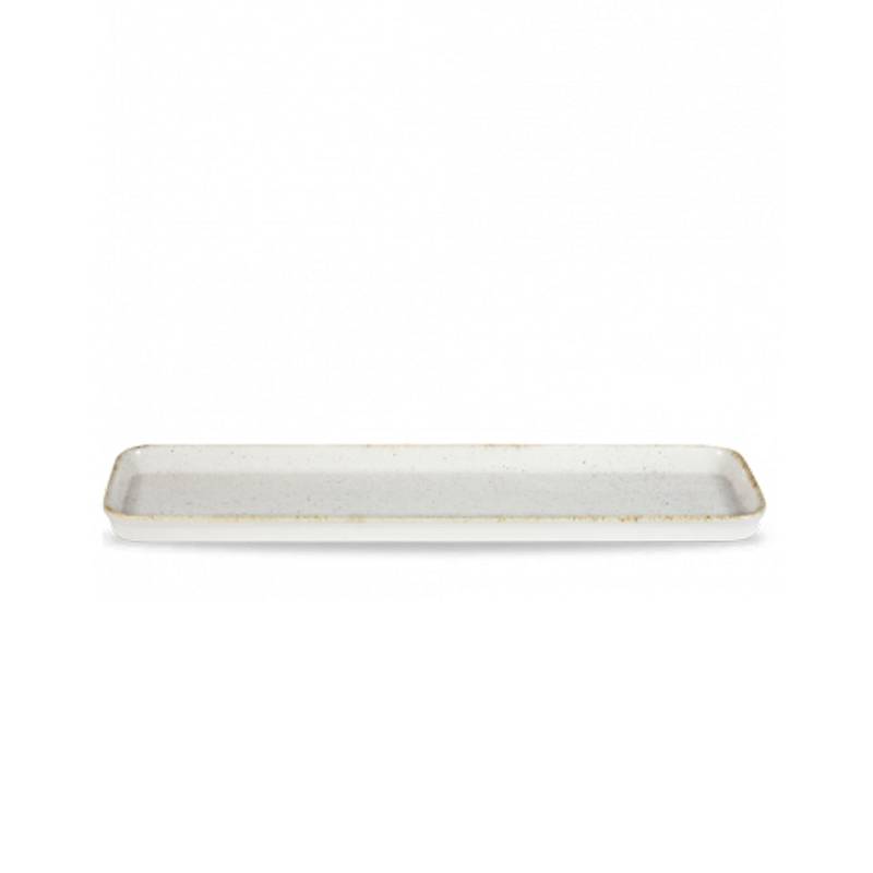Churchill Stonecast white super vitrified ceramic tray 20.86x5.90 inch
